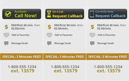 Dynamic call buttons showing lawyer availability