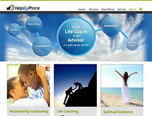 Life coach and advisor website built on Unlimited